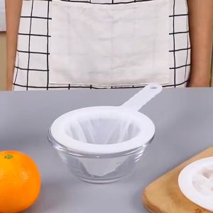 Rây Lọc Thực Phẩm Thiết Kế Vải Lưới Mịn Có Tay Cầm Bằng Nhựa Dụng Cụ Lọc Đậu Nành Cafe 400 Mắt Lưới Phukienprocare