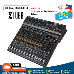 Xtuga ATS-122 High Quality 12 Channel Professional Powered Digital Mixer 16DSP Effects 48V Phantom Power Mixer