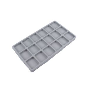 YAOO ใช้งานได้หลากหลาย ใช้งานได้จริง พลาสติกทำจากพลาสติก ถาดจัดเครื่องประดับ เรซิน ใช้งานได้หลากหลาย กระดานลูกปัดฝูงแกะสีเทา เครื่องมือออกแบบเครื่องประดับ เครื่องมือวัดขนาด เครื่องมือสร้อยคอ DIY