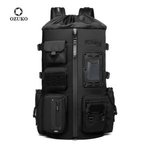 OZUKO New Basketball Multi-functional Waterproof Large Capacity Sports Mens Backpack Outdoor Backpack fit for 16inch laptop