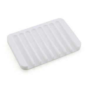 1pcs Bathroom Soap Dish Silicone Soap Storage Box Holder Dish Drainer Container Soapbox Bath Tools