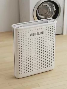 [SG Ready Stock] Foldable Laundry Basket with Wheel Large Capacity Dirty Clothes Basket