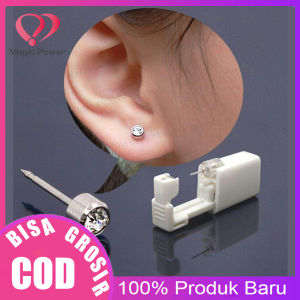1 PC Tindik Telinga Tindik Anting Telinga Dispossible Keselamatan Steril Telinga Stud Tubuh Hidung Bibir Kit Alat Tindik 3 Mm Ukuran