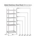 F&F: Cala Kitchen rack stainless steel/dish rack/pan rack/pot rack/rak dapur/rak barang dapur. 