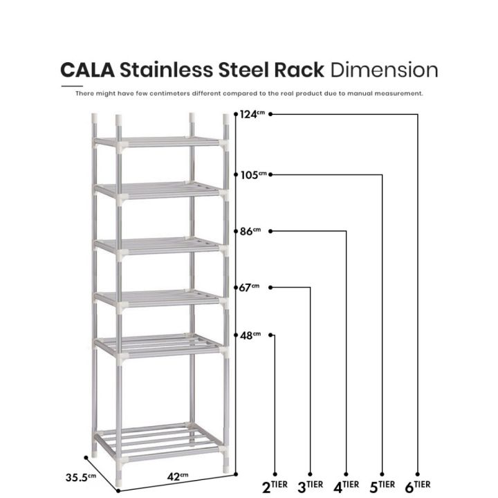 F&F:%20Cala%20Kitchen%20rack%20stainless%20steel/dish%20rack/pan%20rack/pot%20rack/rak%20dapur/rak%20barang%20dapur%20-%20Image%207