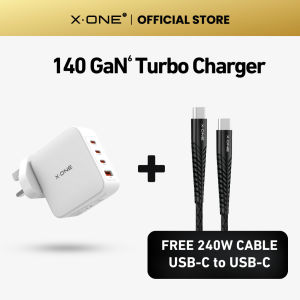 X.One 140W 4-Port GaN 6 Turbo for Macbook Laptop iPhone 15/14/13 Super Fast Charging 2.0 Ultra Fast Charger