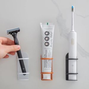 Electric Toothbrush Holder Iron Wall Hanging Rack Suction Wall Shaver Storage Rack Bathroom Storage Free Punch