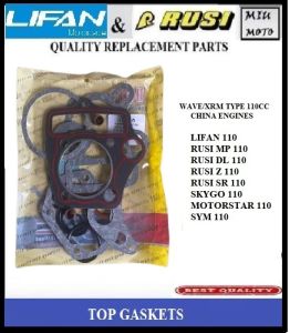 LIFAN LF110 RUSI MP110 DL110 Z110 SR110 TOP OVERHAULING GASKETS TOP GASKET - MIUMOTO