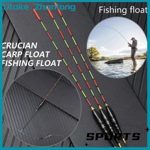 Dtake Fishing Float Wood Fluorescent High Sensitivity Bobber Luminous Float Marked Bold Fishing Light Float Fishing Accessories