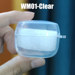1pc Suitable for Baseus WM01 Case Transparent Earphone Protector Cover for Baseus Encok TWS WM01 TPU Headphones Case Accessories For Baseus WM02 Case Solid color Non-slip Silicone Wireless Bluetooth Earphones Cover For Baseus WM02
