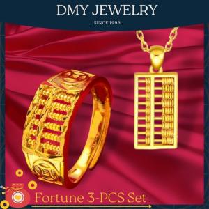 DMY Jewelry Cincin Batu Lelaki/ Gold 916 Original Malaysia /Cincin Lelaki Islam/Abacus Ring For Men/Cincin Emas 916 Original/Men Ring Gold 916/Cincin Lelaki Style/算盘戒指/Gold Ring 916 Original/Men Accessories/Ring For Men Gold/Cincin Hitam Viral