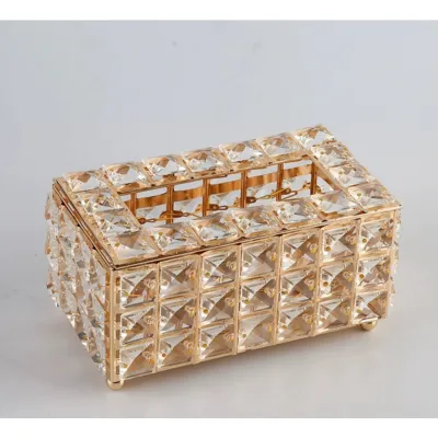 Tempat Tisu Kristal / Tempat Tessue/ Kotak Tissue / Kristal Kotak Tissue Mewah / Tissue Box AVELINE