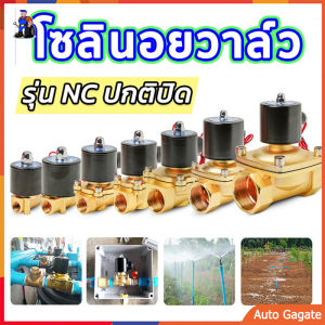 โซลินอยด์วาล์ว แบบกันน้ํา ทองเหลือง4หุน 1/2นิ้ว AC220Vแบบปกติปิด NC Solenoid Valve