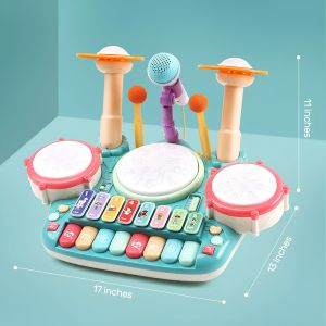 [AFive] Keyboard Drum Elektronik Xylophone Mainan Anak Musik Interaktif Lucu Hadiah Ulang Tahun