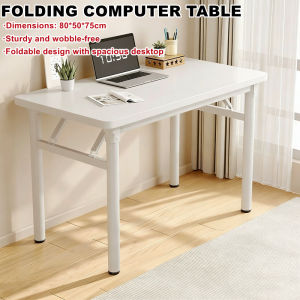 [SG Ready Stock] Folding Table Installation-Free Household Dining Table Dining Table Computer Table Bedroom Simple Desk Training Study Table