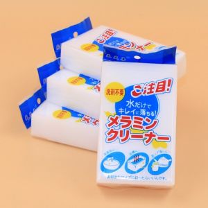 Magic Sponge Pembersih Multifungsi isi 4pcs Daya Serap tinggi / Spons Melamine Pembersih Serbaguna