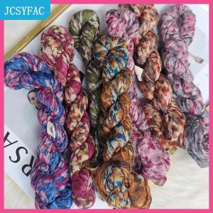 JCSYFAC Mới Khăn Bông Gai Dầu Gradient Màu Xanh Retro Đa Năng In Của Phụ Nữ Dài Gấp Khăn Choàng Mềm Thời Trang Xu Hướng 180x90cm