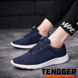 Sepatu Sneakers Kasual Pria 39 - 44 Terbaru Murah Bisa BAyar Di Tempat COD Hitam