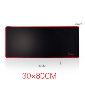 Niye 1Pcs Gaming Mouse Pad Large Keyboard Pad 80*30cm Topographic Mouse Pad Black and Red Mouse Pad for Keyboard with antiskid