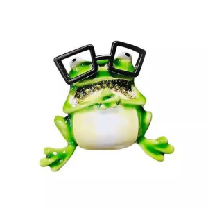 Playful Frogs Enamel Pin Sturdy Fashion Vintage Style Enamel Frogs Brooch For Daily Wear Campus Event