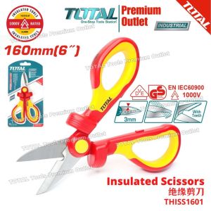 TOTAL Tools 1Kv 160mm ( 6" ) Insulated scissor - THISS1601