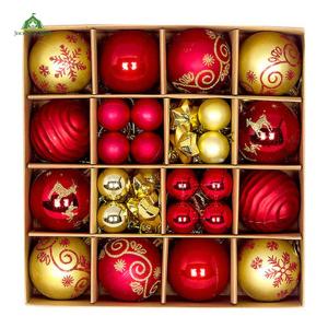 [Jocestyle Mall]44Pcs Christmas Ball Ornaments Plastic Xmas Balls Decoration Christmas Tree Ornaments for Christmas Tree Decorations