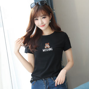 QXshop 🐻 น่ารักกสุดๆไปเลยยเสื้อตัวนี๊ 🌼 เสื้อยืดปักลายน้องงงหมี 🧸 น่ารักๆใส่คู่กับกระโปรงหรือกางเกงก็เข๊าาสุ๊ดๆ 🌟🎉