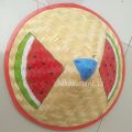 Caping petani anak lukis / topi caping lukis anak gambar buah semangka. 