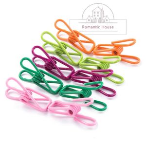 [12pcs 1Pack] Mini Color Multi-Purpose Clips/ Strong Windproof Clips/ Clothes Clips/ Multi-Function Dipping Clothespin/ Penjepit Pakaian Anti Angin