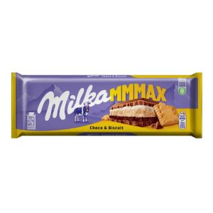 Milka Chocolate Bar รส MMMAX choco & biscuits net.300g BBF.30/06/26 จากเยอรมนี