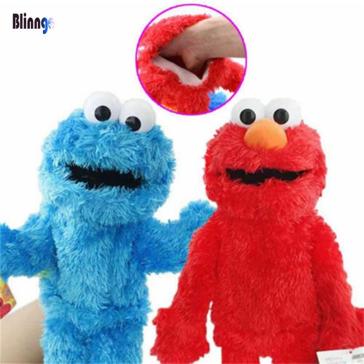 blinngo 14 inch Hand Puppets Elmo Cookie Monster Sesame Street Soft Plush  Toy Gift
