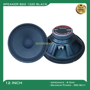 SPEAKER B2G 1220 BLACK 300 WATT WOOFER 12 INCH 12 IN 12" FULL RANGE HIGH QUALITY VOCAL