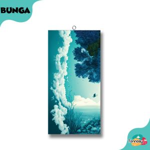 TENNESY Hiasan Dinding Pohon Aesthetic Color 15x30cm Dekorasi Dinding Kamar Pajangan Kayu Rumah