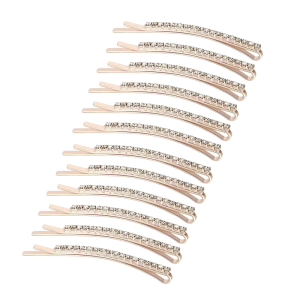 12lots Rhinestones Embellished Hair Clip Durability Hairpin Elegant Hairclip for Women’s Wedding and Dance Styles