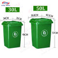 Trash Bin 30/50/100/120/240L Big Outdoor Sanitation Impact Resistant Garbage Bin Can With Solid Wheel Cover. 