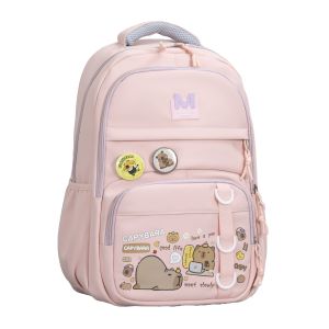 D1-296 CAPYBARA DESIGN Korea Backpack / 书包 / Beg Galas Sekolah ( Primary & Secondary Saiz 46 cm ) Backpack / 背包