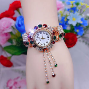 Fashion Diamond-Studded Womens Watch Full Diamond Wristwatch Korean Style Alloy Bracelet In Stock Womens Watch