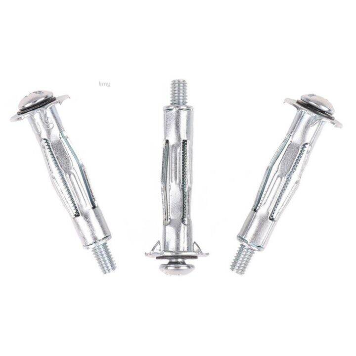 M4X32 Cavity Wall Anchor Metal/Cavity/Plaster Plug/Set Screw 10 Pack ...