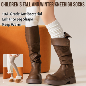 Childrens Fall And Winter Kneehigh Socks Student Stockings Kids Over The Knee Boy Girl Black Gray Thigh High Socks Winter Trendy High Tube Socks