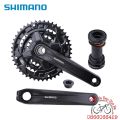 Bộ đùi đĩa SHIMANO FC-MT210 cốt rỗng kèm BB MT501, Giò đĩa Shimano 3 tầng - (22/30/40T) - (22/32/44T). 