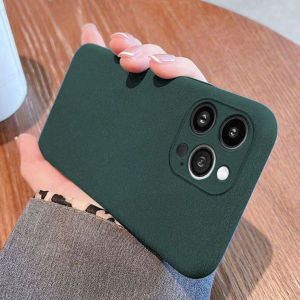 เคสโทรศัพท์ซิลิโคนหินทรายสีด้านสำหรับ Samsung Galaxy S25 S24พิเศษ5G บวก S23 S22 S21 S20 Fe นิ่มสีประกายหิมะเคสฝาครอบหนัง TPU