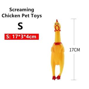 Pet toys dog toys cat toys screaming chicken toy with sound interesting molar toys clean teeth COD