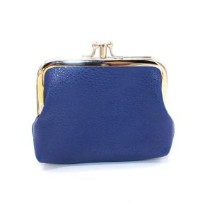G5Q1 Solid Color Double Layer Coin Purse Korean Style Wallets Card Holder Fashion Design Storage Bag Short Clutch Bag Women