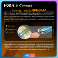 FORA 6 CONNECT - Alat Cek 6in1 Gula Darah + Kolesterol + Asam Urat + B-Keton + Hemoglobin + Hematokrit | Buatan SWISS | Connect Smartphone LED Backlight Metode Terbaru | Multi-Functional Monitoring System with BLUETOOTH. 