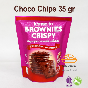 LEMONILO Brownies Crispy Keju Cokelat Chocochips Snack Sehat Halal BPOM