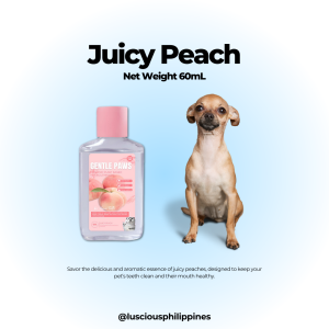 Luscious 60ml Travel Pack Gentle Paws Natural Organic Mouthwash Oral Care Fresh Breath For Dogs Cats