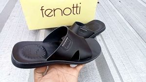 sandal kulit pria dewasa | sandal kulit fenotti | sandal selop kokop terbaru