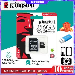 🔥100%Original Product+FREE Shipping+Free Send adapter+card reader🔥KINGSTON Memory Card Canvas Select sd card Micro SD UHS-I TF card Class10 80MB/s 16GB/32GB/64GB/128GB/256GB/512GB/1TB/2TB