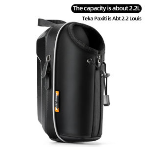 WEST BIKING Bike Water Bottle Bag Multi-function Bicycle Handlebar Mobile Phone Pouch Bottle Bag 2.2L Large Capacity Cycling Water Bottle Bag for Folding Bike Scooter MTB Road Bike