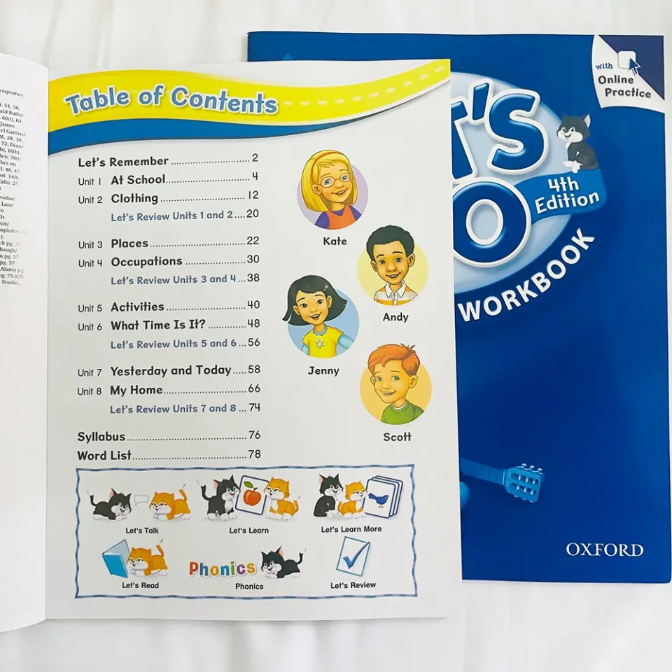 แบบฝึกหัดภาษาอังกฤษ Level 5 Oxford LET'S GO 4th Edition